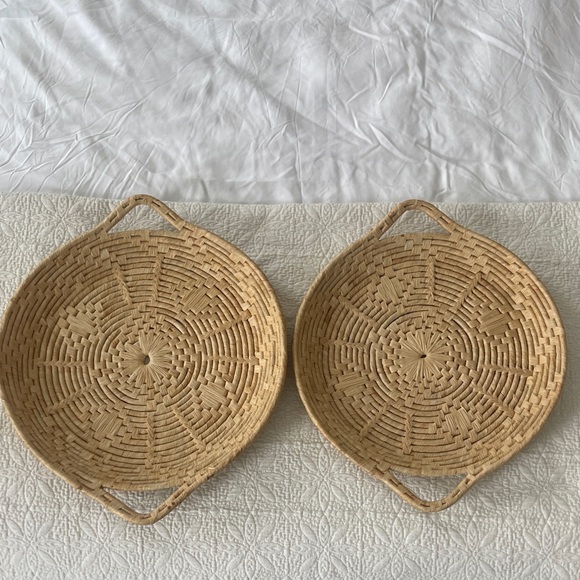 no brand Other - Handcrafted Natural Fiber Basket Set
